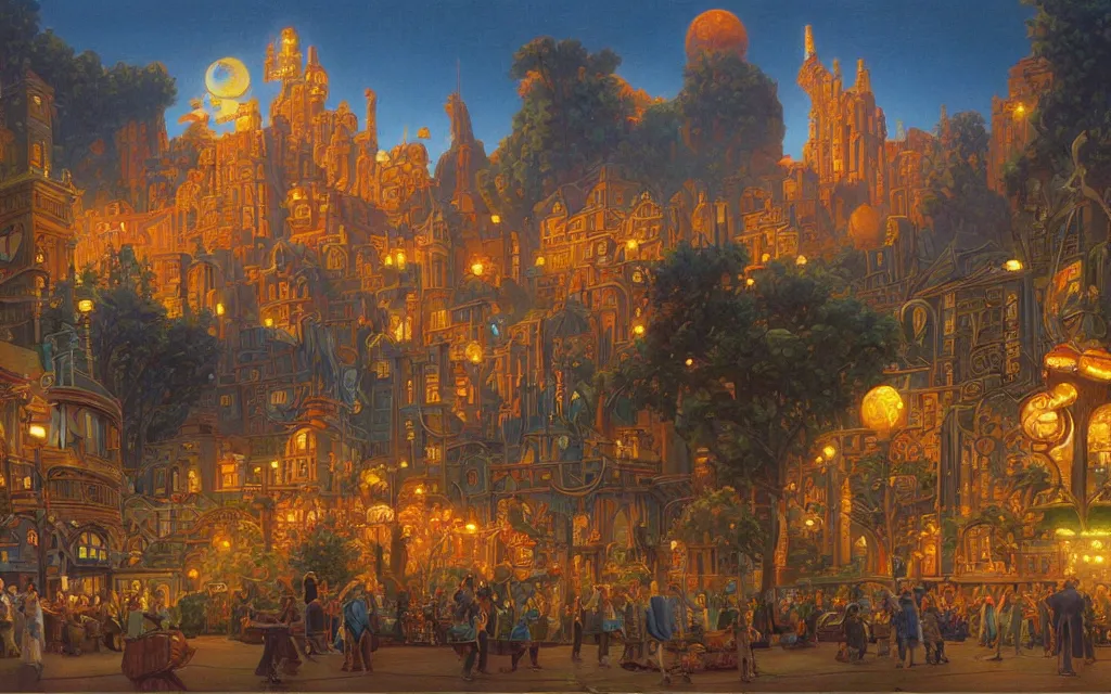 Prompt: a beautiful painting representative of the art style of tim hildebrandt