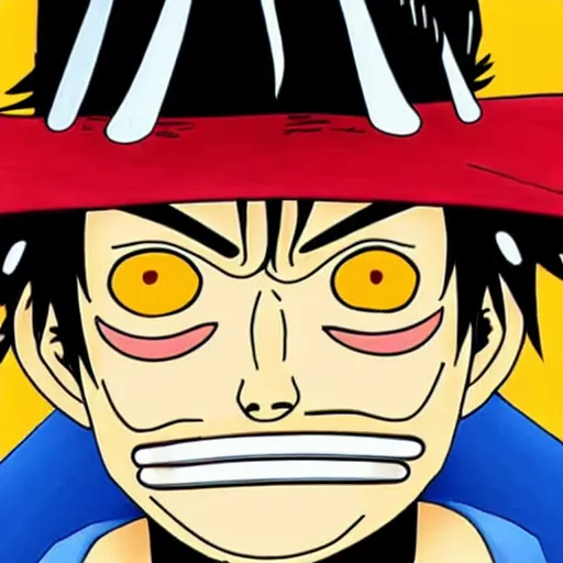 Image similar to luffy with mustache