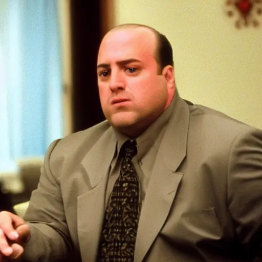 Image similar to chad in an episode of the sopranos ( 1 9 9 9 ), 4 k, cinematic, hbo, screencap, realistic, the sopranos, film footage