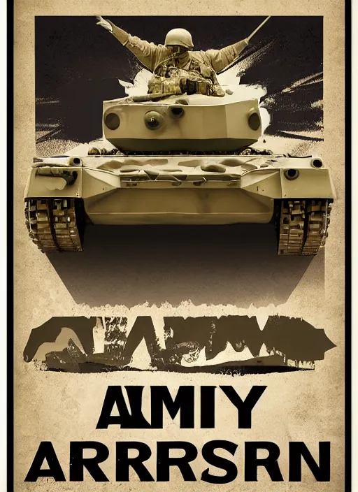 Image similar to army tank poster