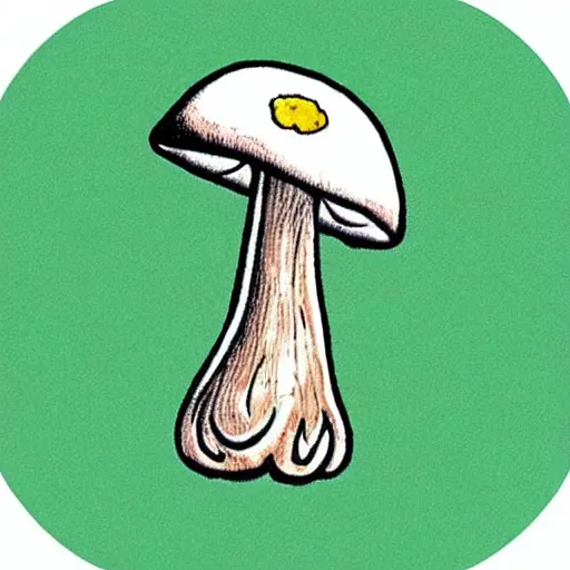 Prompt: cute mushroom sticker