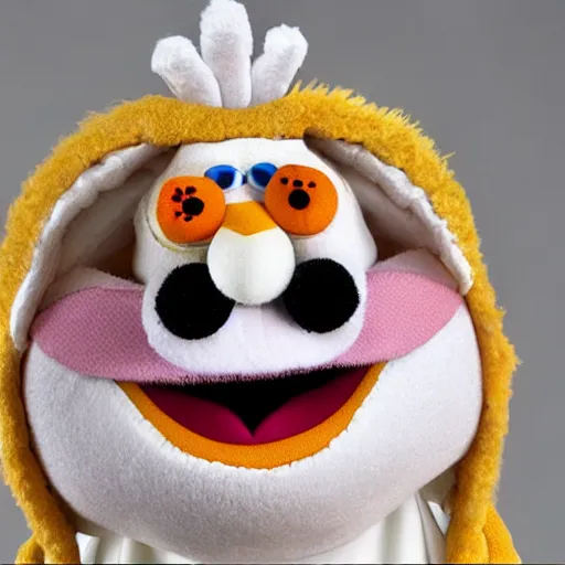 Prompt: the pope muppet ragdoll