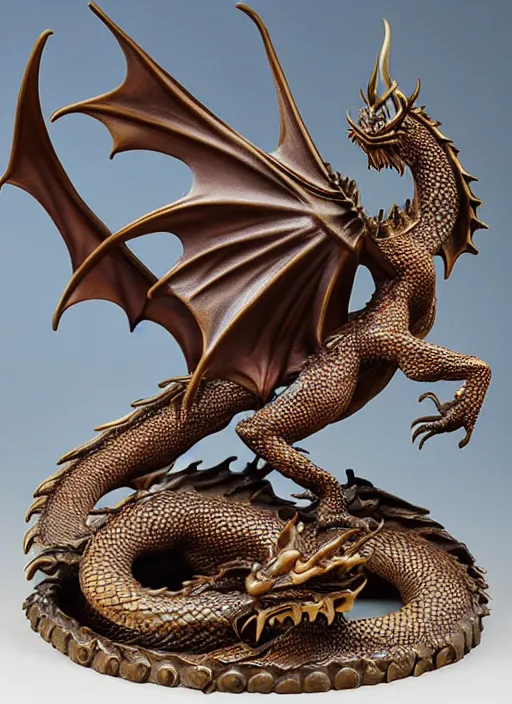 Image similar to 80mm, resin detailed model figure of dragon bronze