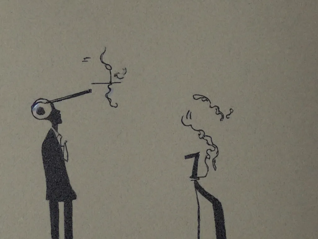 Image similar to stickman smoking bonk, profile view