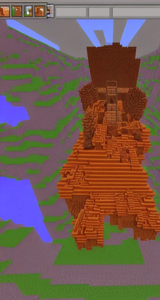 Prompt: 7 layers of hell in minecraft