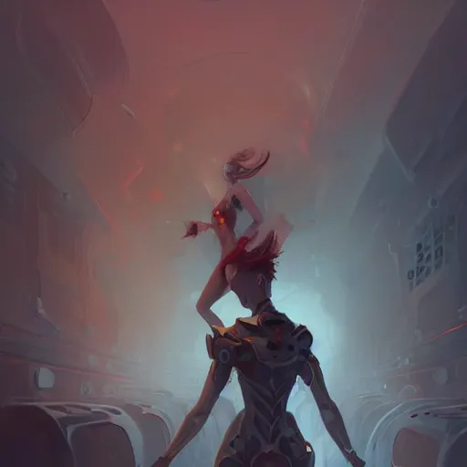 Prompt: by peter mohrbacher, beautiful composition, rule of thirds, full body, normal legs, group of people standing in cargo hold, entire bodies, with extremely large and intricate haircut with angry red eyes and slim features, eye cyberpunk bionics, elegant intricate baroque jewellery, highly detailed, digital painting, artstation, concept art, smooth, sharp focus, illustration,