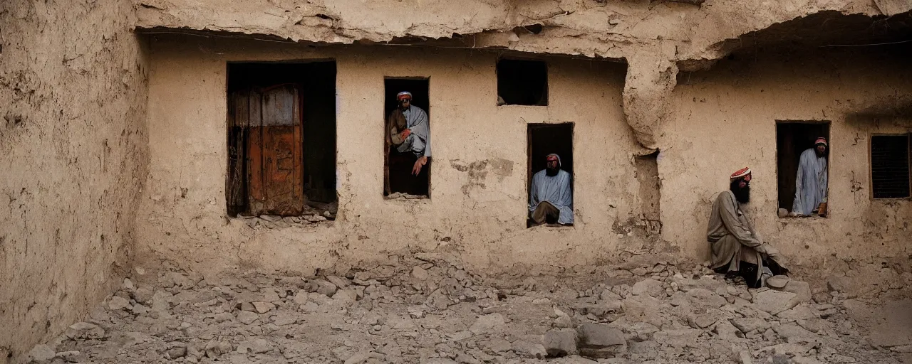 Prompt: osama bin laden's final hideout in abbottabad, pakistan, national geographic, canon 5 0 mm, cinematic lighting, photography, retro, film, kodachrome