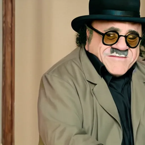 Prompt: Danny Devito plays Jotaro Kujo in the JoJo live action movie