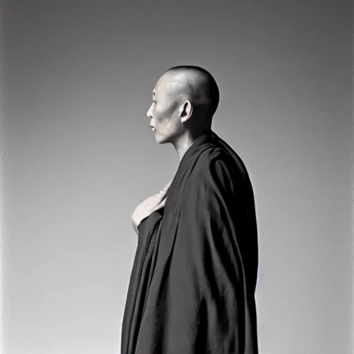 Image similar to symmetrical zen monk. Smoke from ears!!!