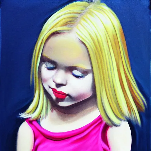 Image similar to little blonde girl with iphone by eloise wilkins