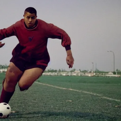 Image similar to a portrait of ronaldo luis nazario de lima playing football in mars # realronaldo