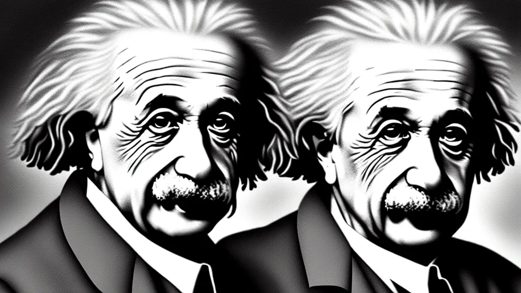 Image similar to Portrait of Albert Einstein, highly detailed