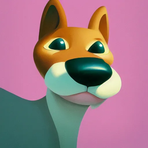 Image similar to face icon stylized minimalist catdog, loftis, cory behance hd by jesper ejsing, by rhads, makoto shinkai and lois van baarle, ilya kuvshinov, rossdraws global illumination