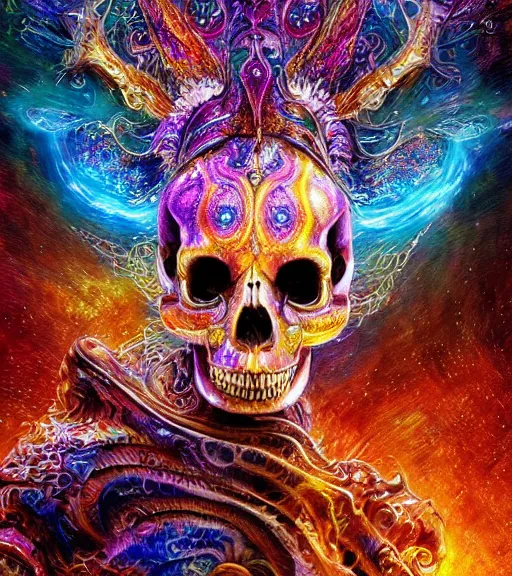 Prompt: portrait of a fantasycore glitchcore deformed animal skull in a helmet. intricate abstract. intricate artwork. celestial. prismatic, by josephine wall, pixar, ghibli. octane render, CGSociety very coherent symmetrical artwork. cinematic, hyper realism, high detail, octane render, 8k, holographic accents