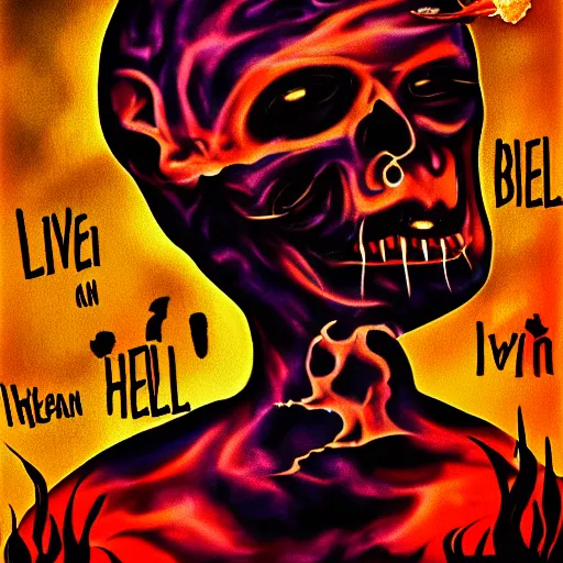 Image similar to I live between heaven and hell by me