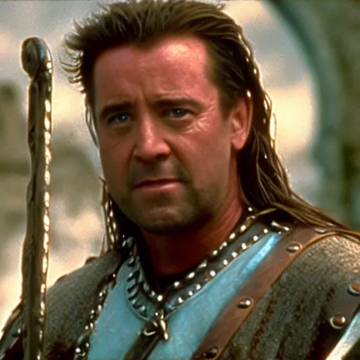 Prompt: Braveheart film still showing Gerard Joling, 4k