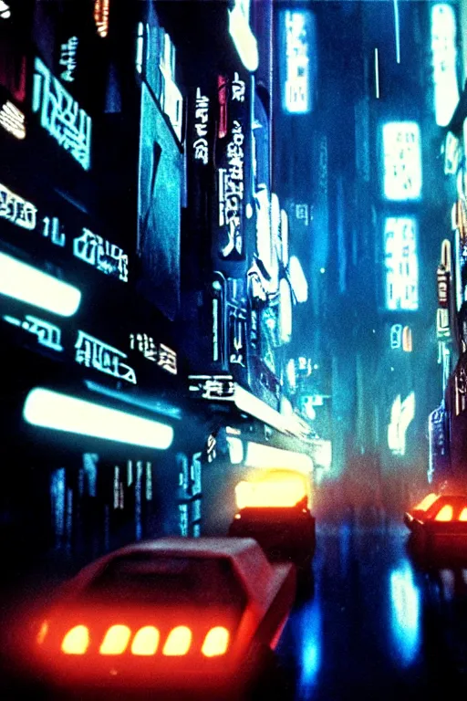 Prompt: cinematic bladerunner scenes