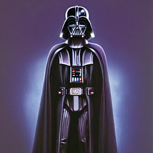 Image similar to darth vader, by wayne barlowe