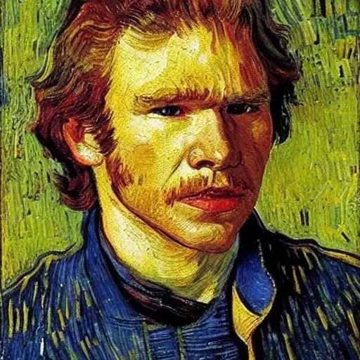 Prompt: Han solo as painted by van gogh, oil painting