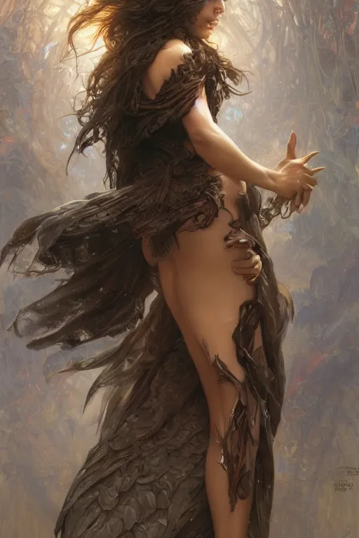 Image similar to a dark angel, detailed, 8 k, trending on artstation, smooth, sharp focus artwork by mark arian, artgerm, mark keathley, greg rutkowski and alphonse mucha