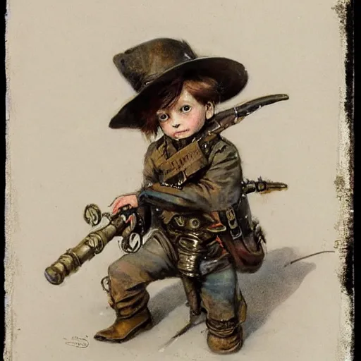 Prompt: (((((portrait of boy dressed as steampunk explorer in an actionpose . muted colors.))))) by Jean-Baptiste Monge !!!!!!!!!!!!!!!!!!!!!!!!!!!