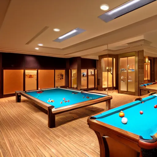 Prompt: poolrooms, liminal space,