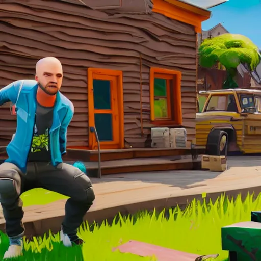 Image similar to jesse pinkman in fortnite