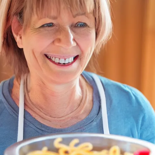 Prompt: Mom\'s spaghetti drinking water