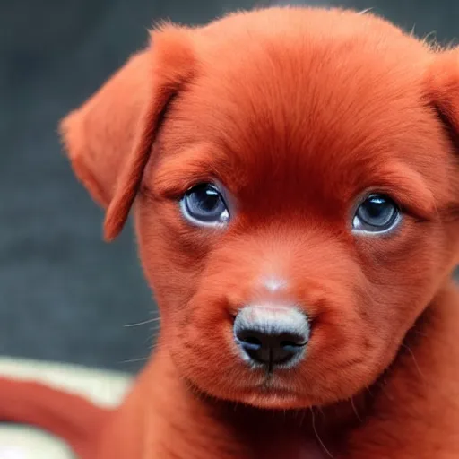 Image similar to adorable crimson puppy