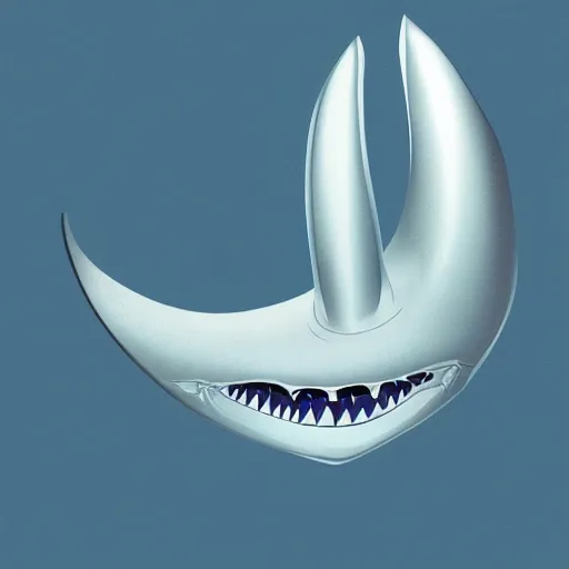 Image similar to zaha hadid illustration of a shark, Alien mouth