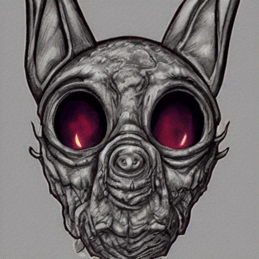 Image similar to eyeless monster, ears ears ears, D&D, high quality, trending on artlist