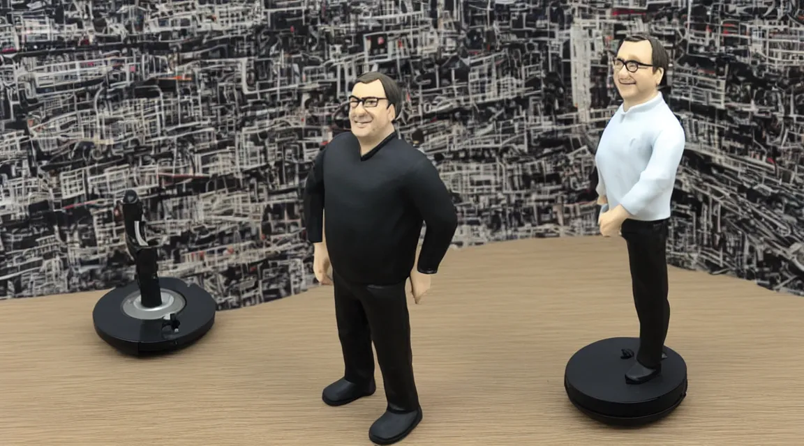 Image similar to vinil scale figure of Linus Torvalds, photo product