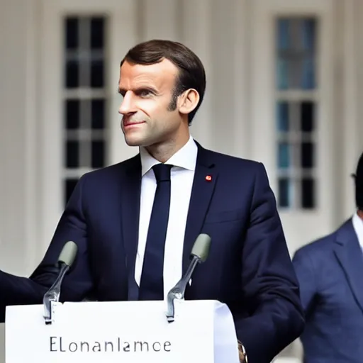 Image similar to Emmanuel Macron in Equilibrium