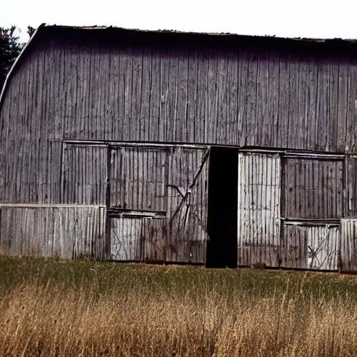 Prompt: barn on fire