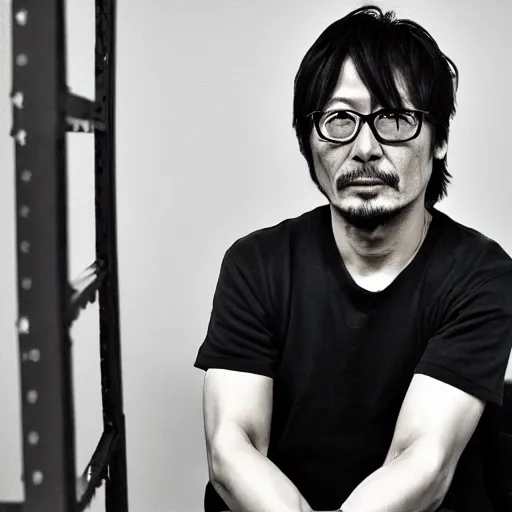 Image similar to hideo kojima in a serial killer torture chamber