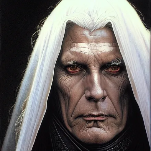 Prompt: portrait of raistlin majere, dark, piercing eyes, gentle expression, esoteric clothing, photorealistic, highly detailed, artstation, smooth, sharp focus, art by michael whelan, artgerm, greg rutkowski and alphonse mucha