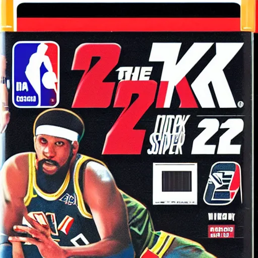 Image similar to nba 2 k for the super nintendo entertainment system