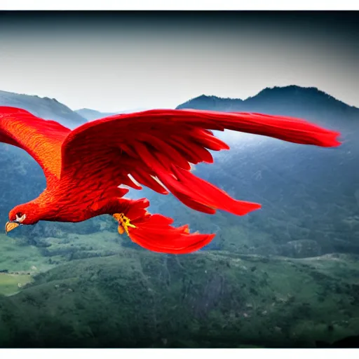 ho - oh photorealistic flying over a rainbow