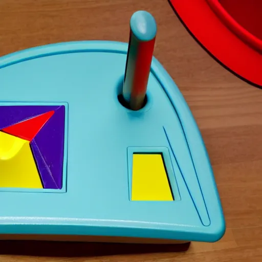 Image similar to Photo of a guillotine designed by Fisher Price