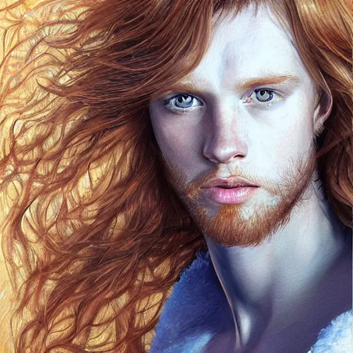 2 4 - year - old man, masculine face, ginger hair, | Stable Diffusion |  OpenArt