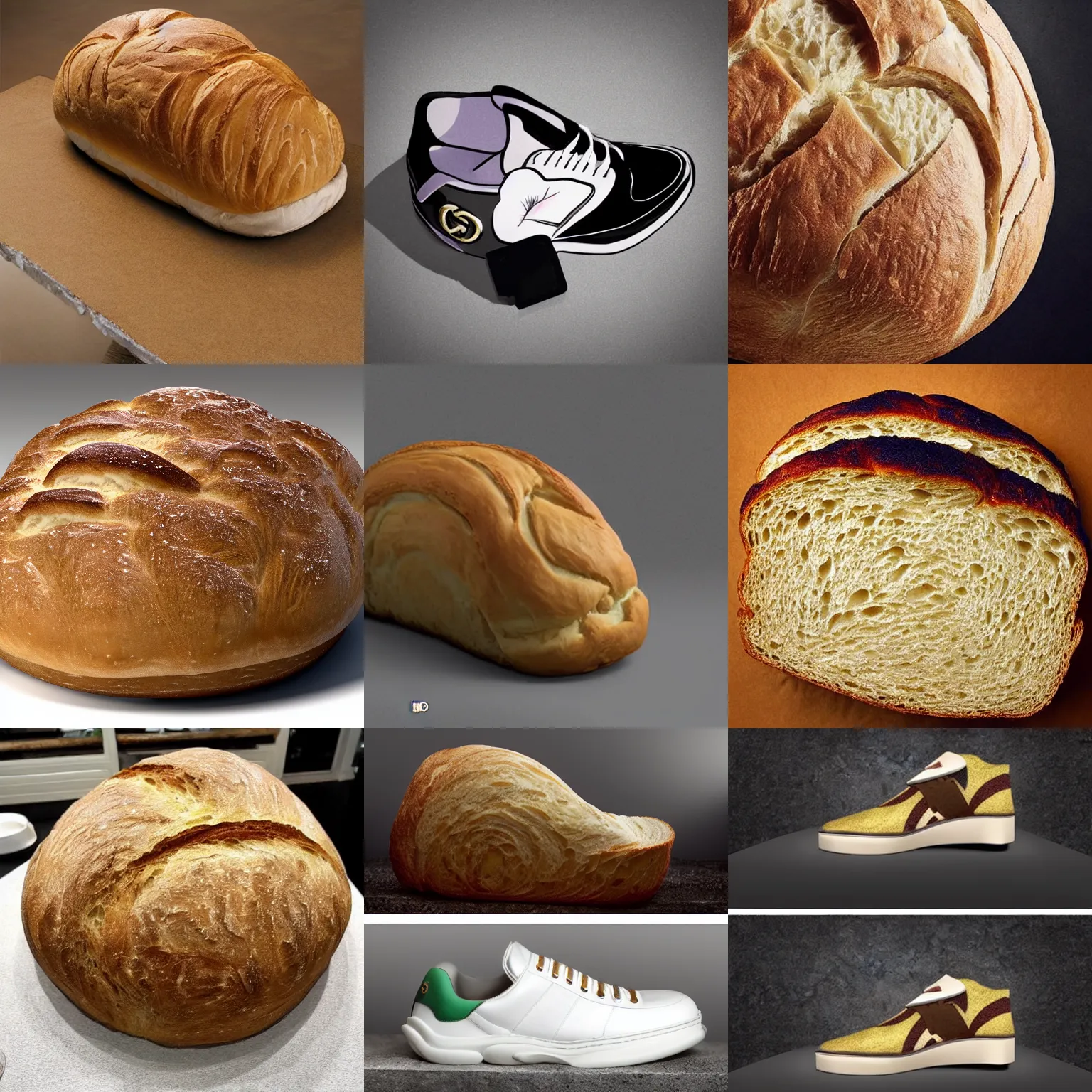 Prompt: funny meme of a comically large bread that looks like a gucci shoe, funny meme, high quality photo, DSLR, dramatic light, realistic render, trending on artstation, top tex bottom text meme, top tex bottom text meme, top tex bottom text meme, top tex bottom text meme, top tex bottom text meme, top tex bottom text meme, top tex bottom text meme