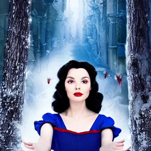 Prompt: live action disney snow white, 8k resolution, full HD, cinematic lighting, award winning, anatomically correct