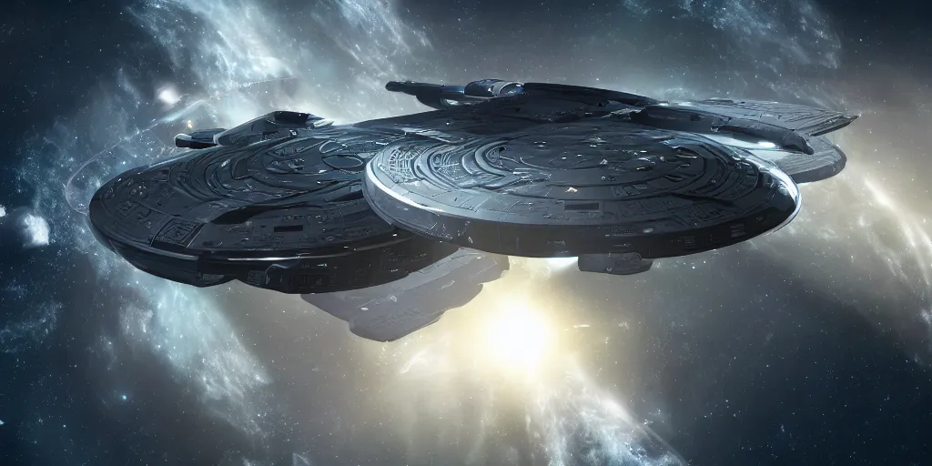 Prompt: star trek space ships, ultra realistic, intricate, epic lighting, futuristic, 8 k resolution