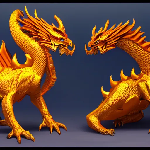 Prompt: golden dragon concept art, digital painting, trending on artstation deviantart, 8K UHD, fantasy