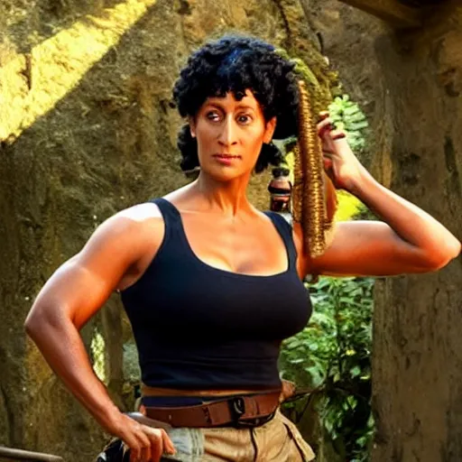 Image similar to tracee ellis ross as lara croft