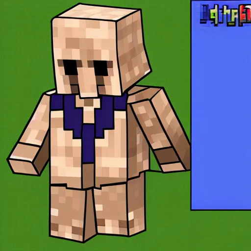 Image similar to biden minecraft skin