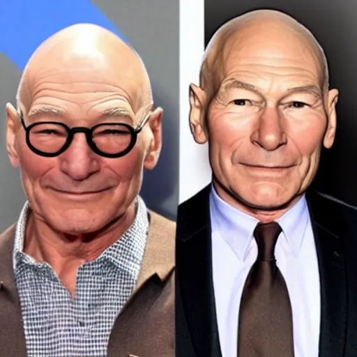 Prompt: Patrick Stewart is a pony from my little pony