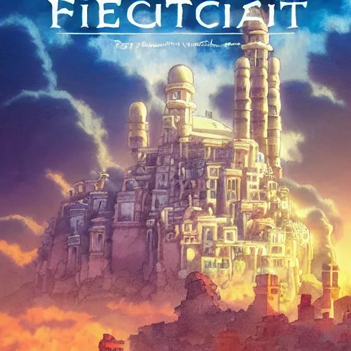 Image similar to a beautiful forgotten city beneath the earth by studio ghibli, 4K, ultra HD, highly detailed