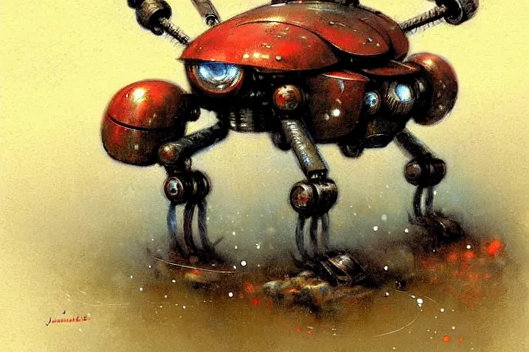 Prompt: adventurer ( ( ( ( ( 1 9 5 0 s retro future robot mouse giant spider robot. muted colors. ) ) ) ) ) by jean baptiste monge!!!!!!!!!!!!!!!!!!!!!!!!! chrome red