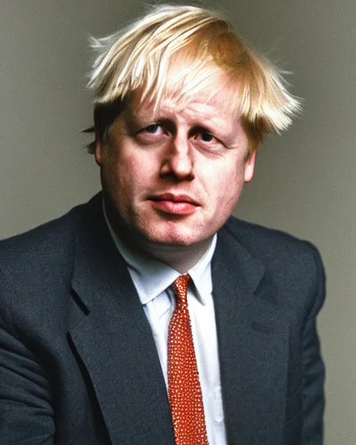 Image similar to a 1 9 9 0 s portrait of boris johnson